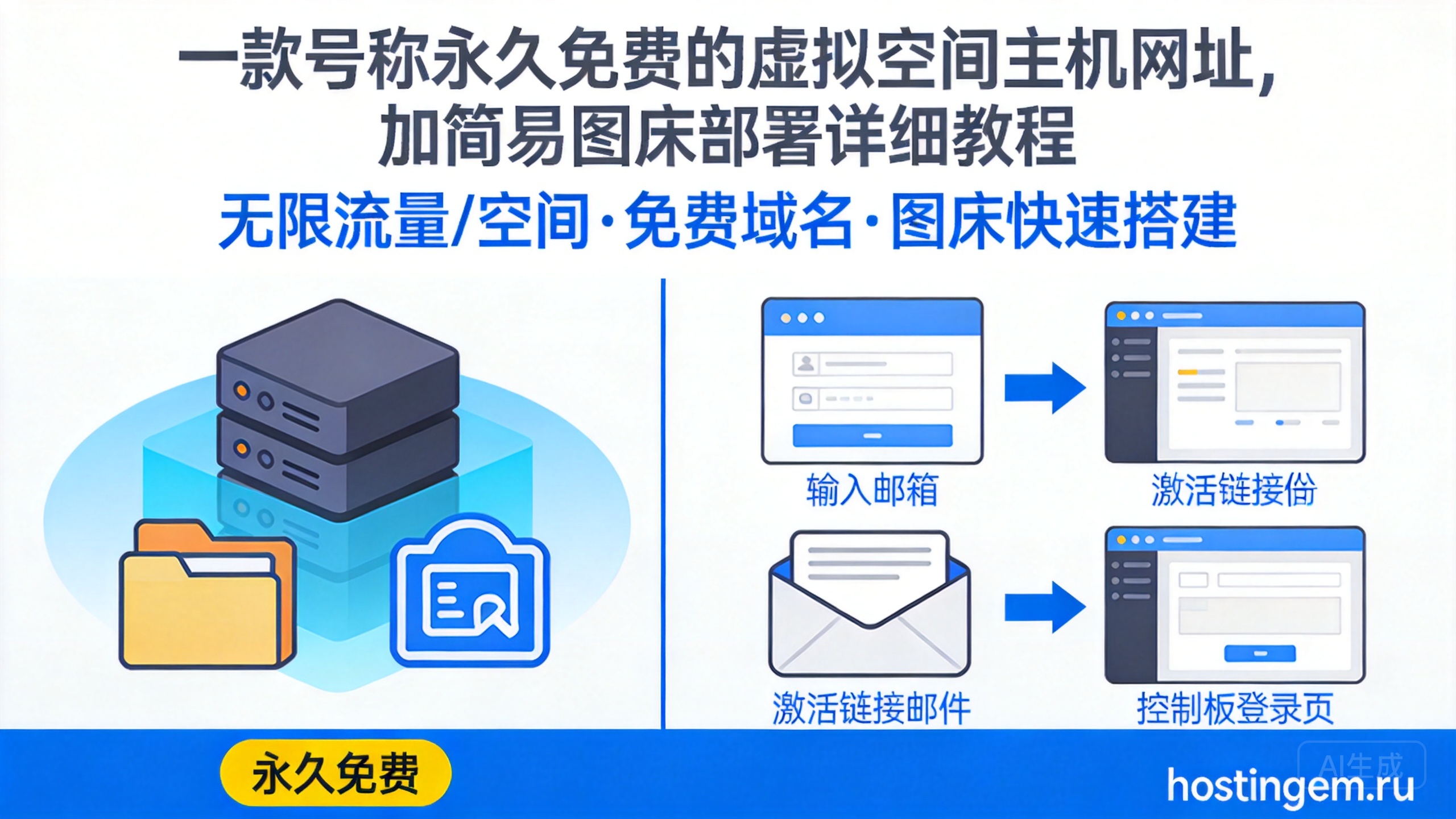 一款号称永久免费的虚拟空间主机网址,加简易图床部署详细教程
