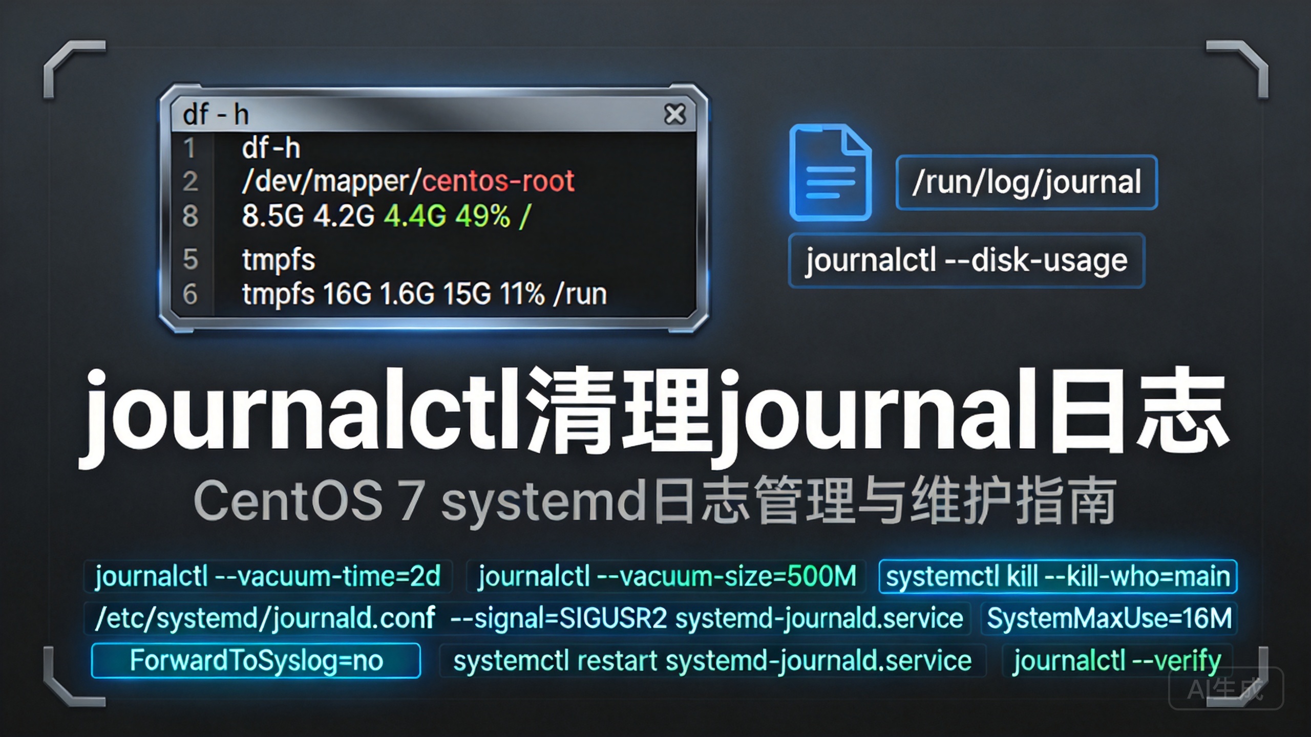 journalctl 清理journal日志